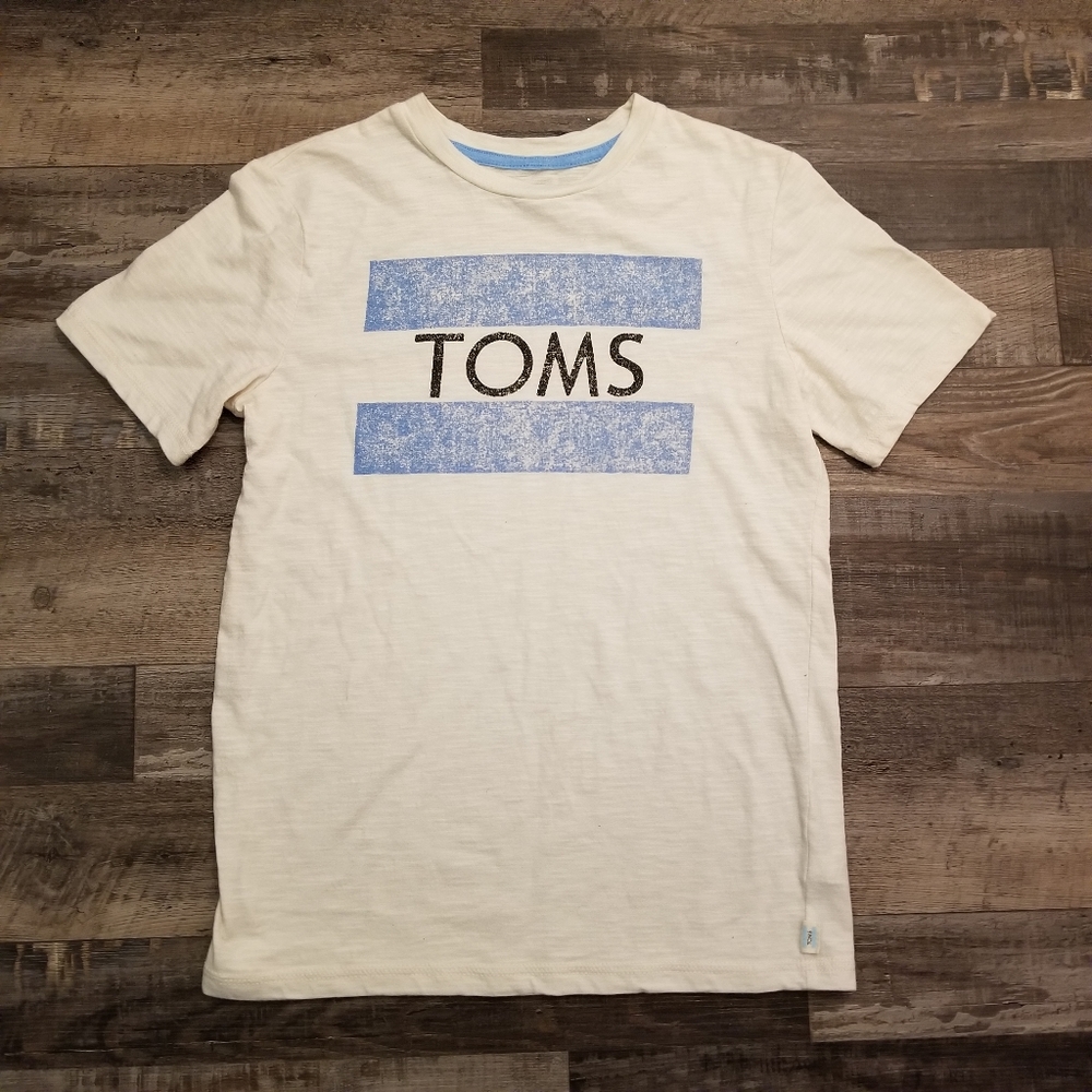 C15 TOM'S SHOES CLASSIC LOGO  LARGE T-SHIRT 12/14